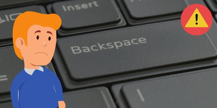 backspace not working windows 10