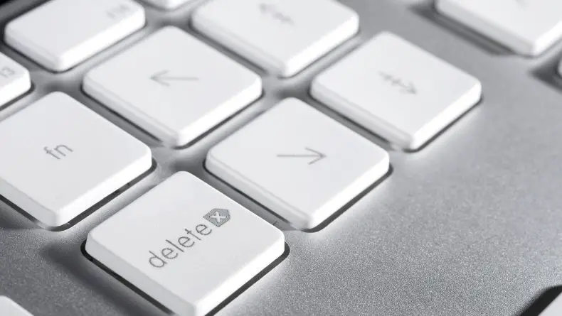 close up for aluminium plate keyboard
